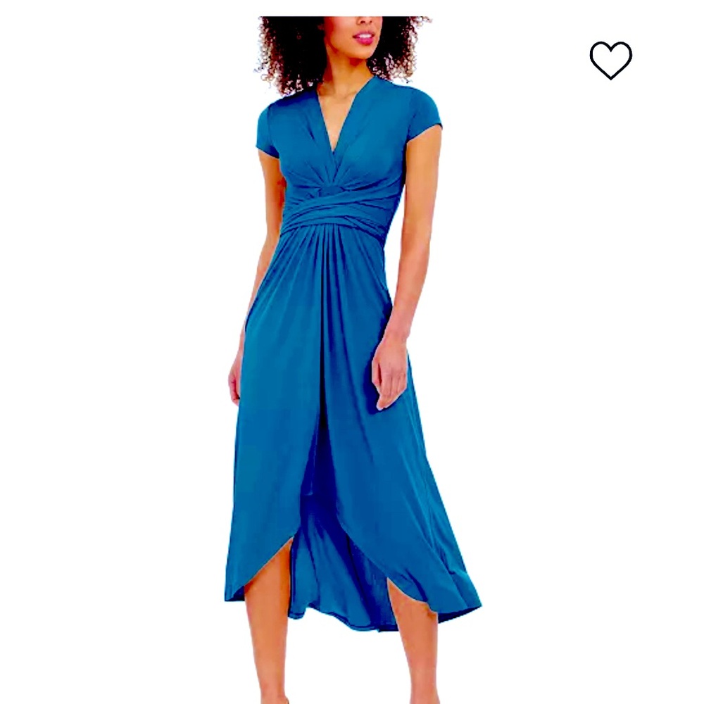 Michael Kors High-low wrap dress